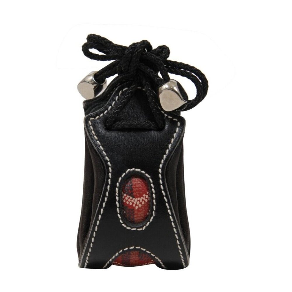 Goyard Coin Wallet Pouch Red Black Limited Edition Leather Strap Money Holder
